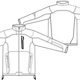 Moldes de confeccion para Campera 2886